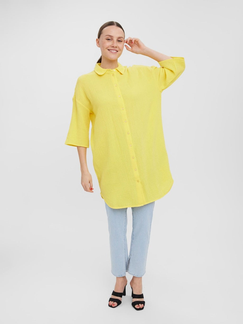 Natali 3/4 overshirt - Yarrow