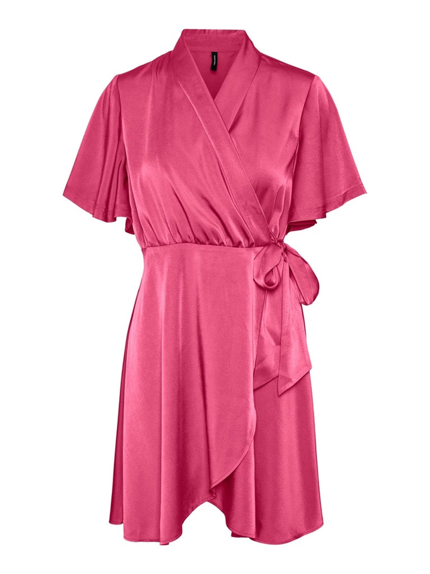 Amelia Wrap Dress - Hot Pink - Vero Moda - Rosa